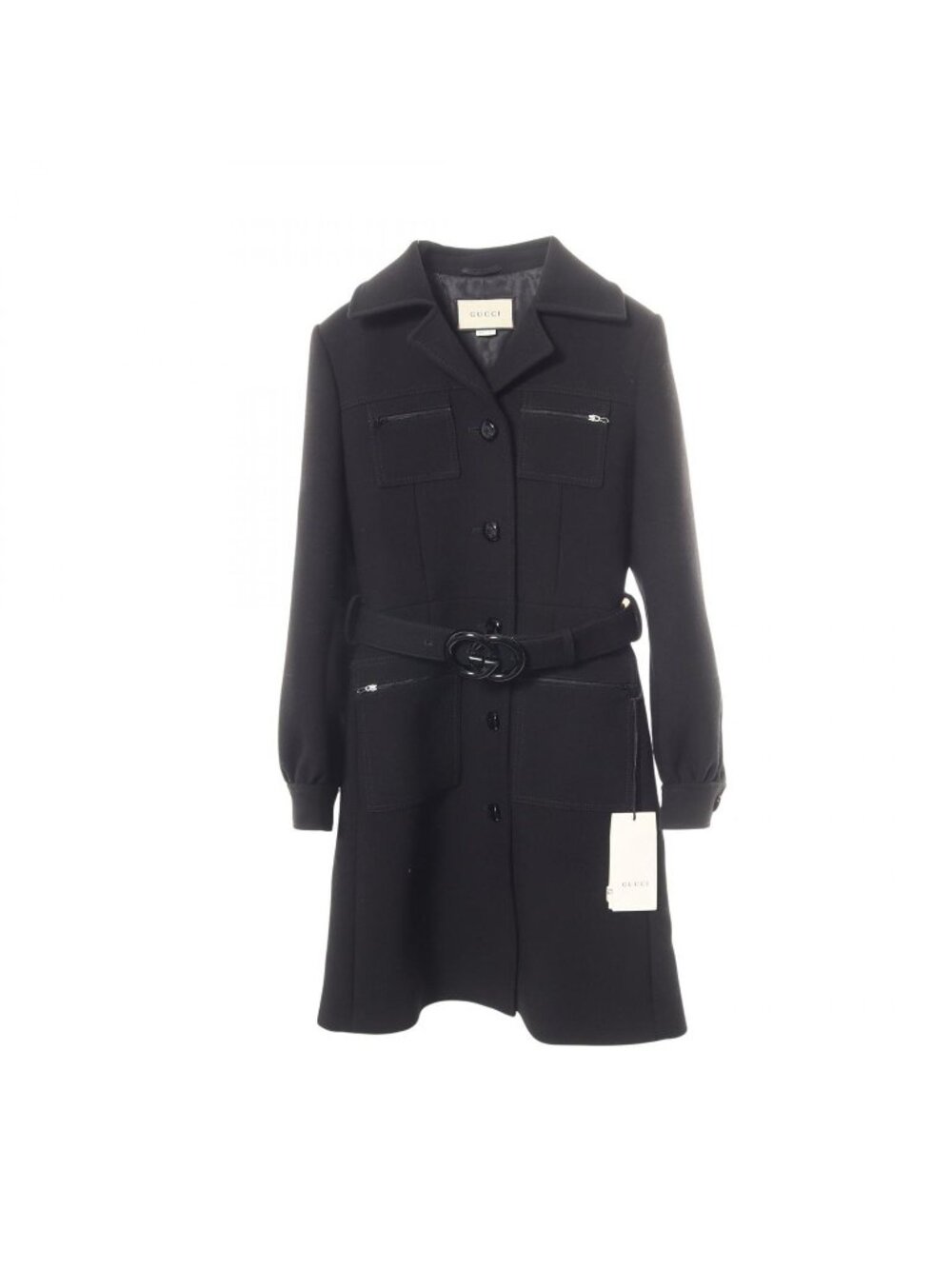 Gucci Wool Coat Black